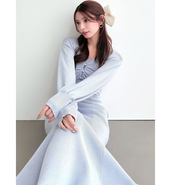 RESEXXY「レイヤードマーメイドニットワンピース」|ワンピース|