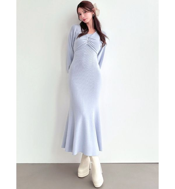 RESEXXY「レイヤードマーメイドニットワンピース」|ワンピース|