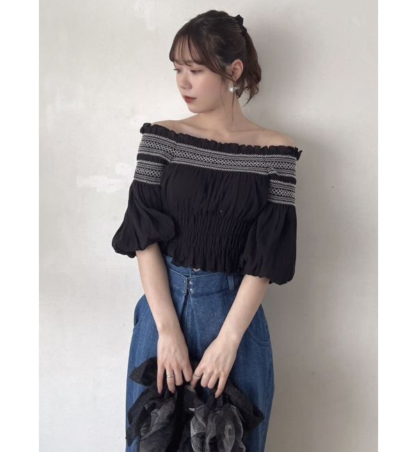 dazzlin「オフショルフェミニックトップス」|シャツ・ブラウス|