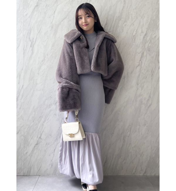 dazzlin「バブルヘムニットワンピース」|ワンピース|