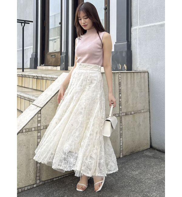 dazzlin「【再生産】スパンコールチュールスカート」|スカート|