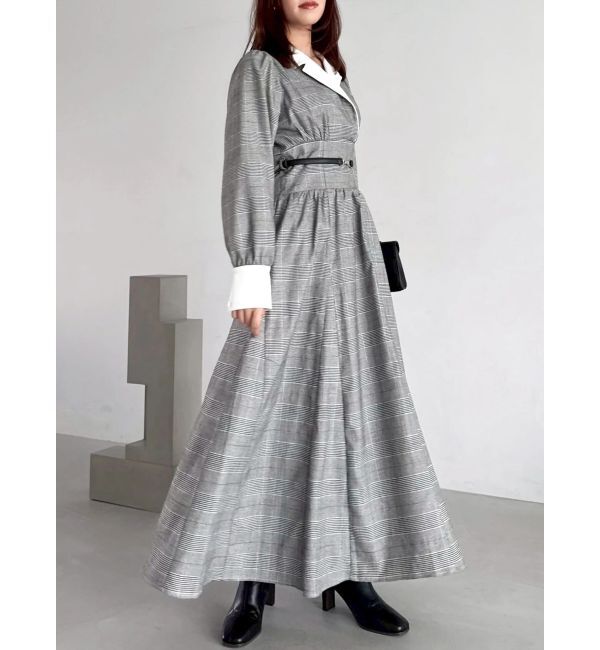 dazzlin「【POLO BCSコラボ】テーラーカラーフレアワンピース」|ワンピース|