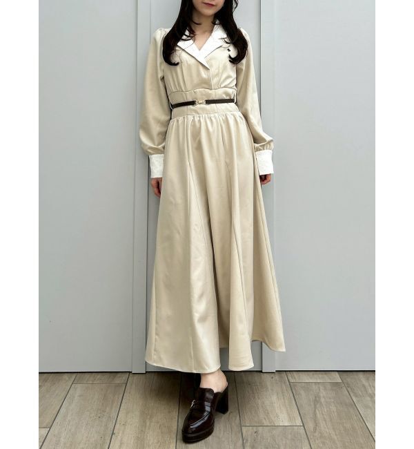 dazzlin「【POLO BCSコラボ】テーラーカラーフレアワンピース」|ワンピース|