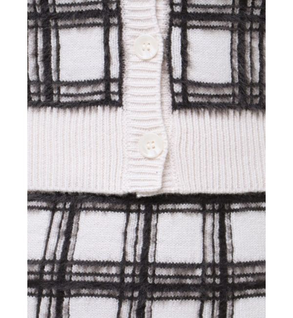 MERCURYDUO「チェックミニニットセットアップ」|ワンピース|