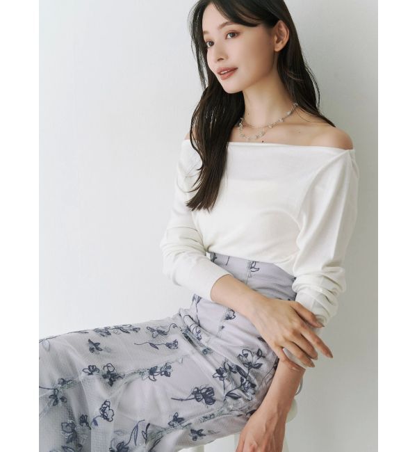 MERCURYDUO「3WAYボートネックニット」|ニット・セーター|