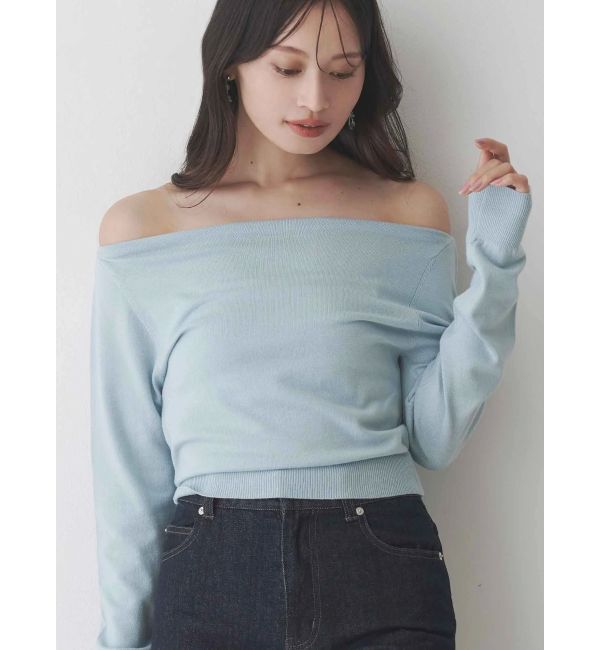 MERCURYDUO「3WAYボートネックニット」|ニット・セーター|