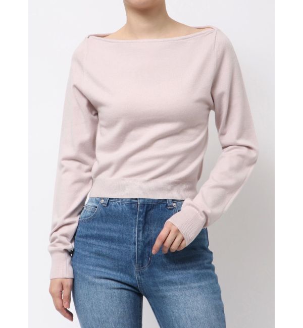 MERCURYDUO「3WAYボートネックニット」|ニット・セーター|ベビーピンク