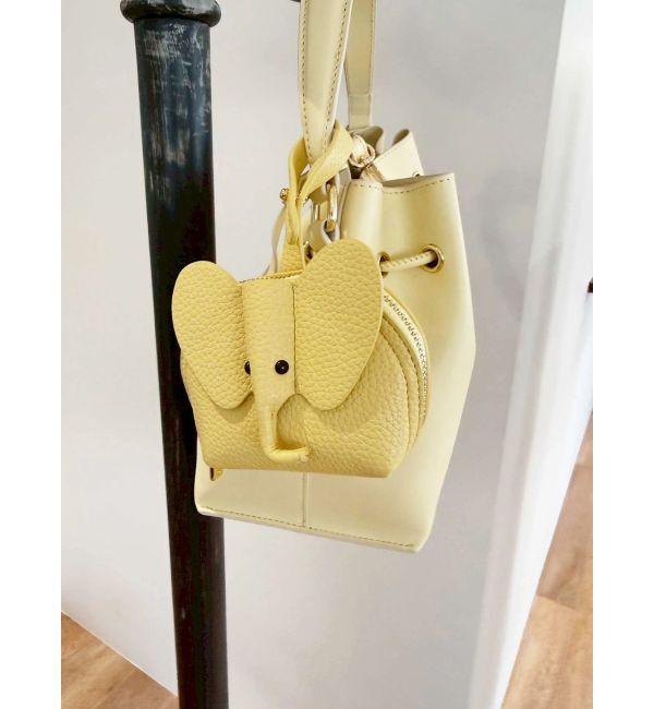 MERCURYDUO「エレファントミニバッグチャーム」|チャーム・キーホルダー|レモン