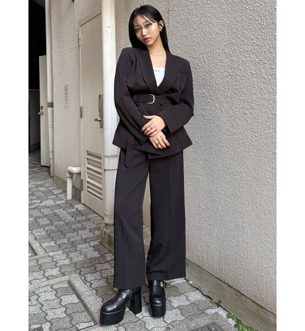 MURUA「ベルテッドテーラードジャケット【セット販売対象】」|テーラードジャケット|