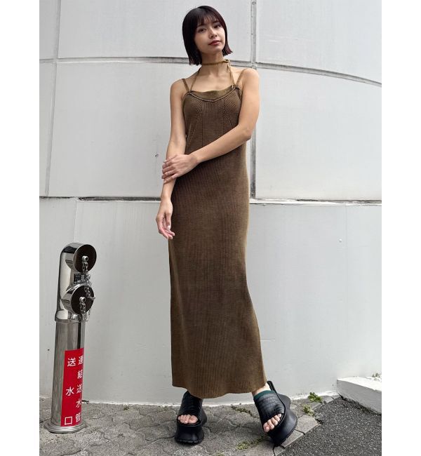 MURUA「レイヤードライクニットキャミワンピース」|ワンピース|