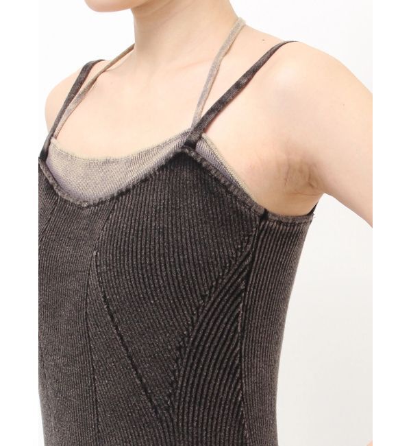 MURUA「レイヤードライクニットキャミワンピース」|ワンピース|