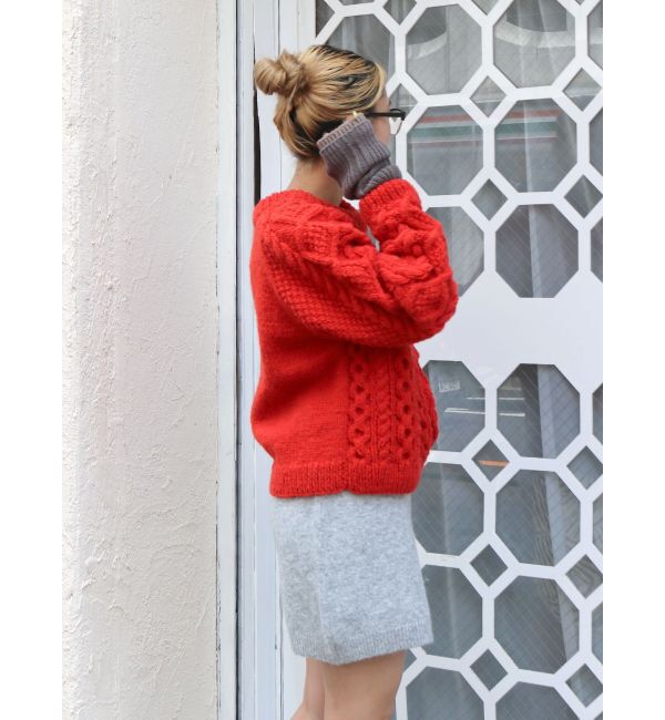 Ungrid「パッチワークケーブルルーズニット」|ニット・セーター|