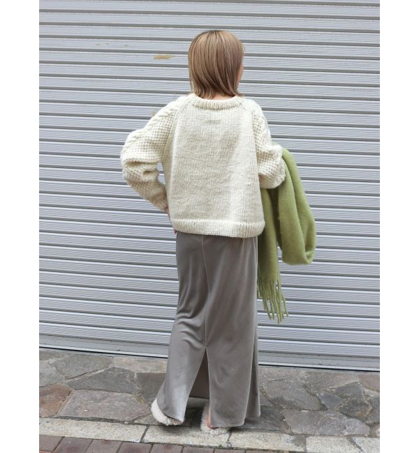 Ungrid「パッチワークケーブルルーズニット」|ニット・セーター|