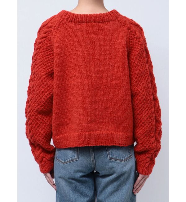 Ungrid「パッチワークケーブルルーズニット」|ニット・セーター|