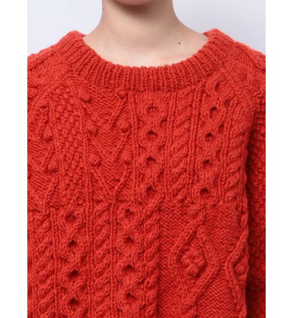 Ungrid「パッチワークケーブルルーズニット」|ニット・セーター|