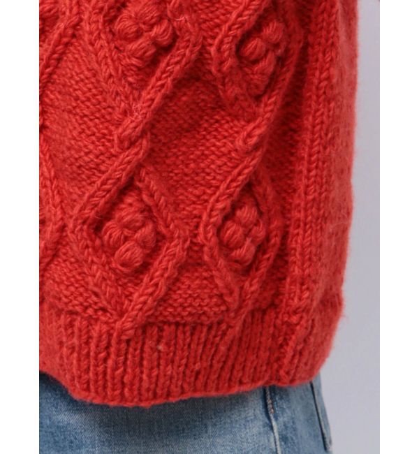 Ungrid「パッチワークケーブルルーズニット」|ニット・セーター|