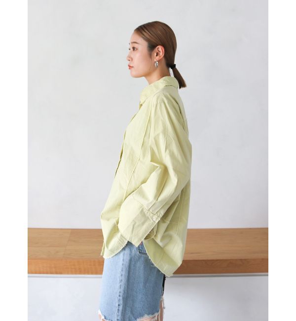 Ungrid「カットオフビッグシルエットシャツ」|シャツ・ブラウス|