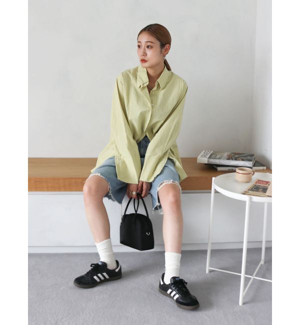 Ungrid「カットオフビッグシルエットシャツ」|シャツ・ブラウス|