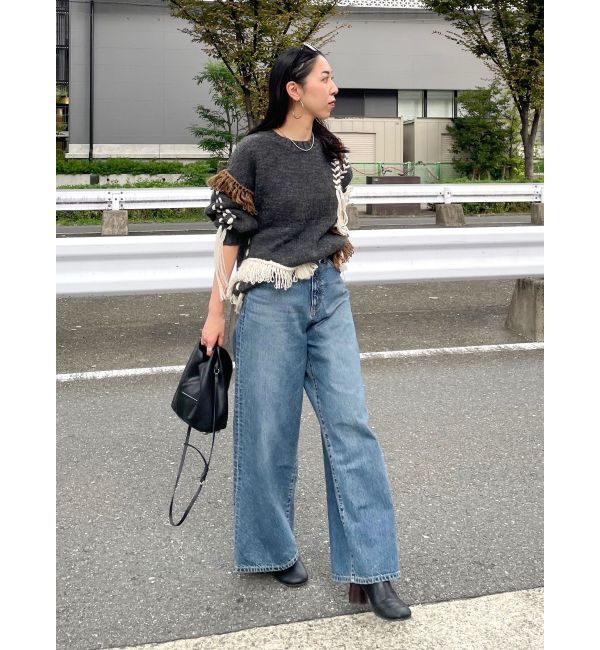 Ungrid「レースアップデザインルーズニット」|ニット・セーター|