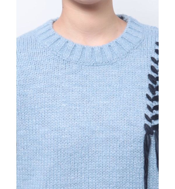 Ungrid「レースアップデザインルーズニット」|ニット・セーター|