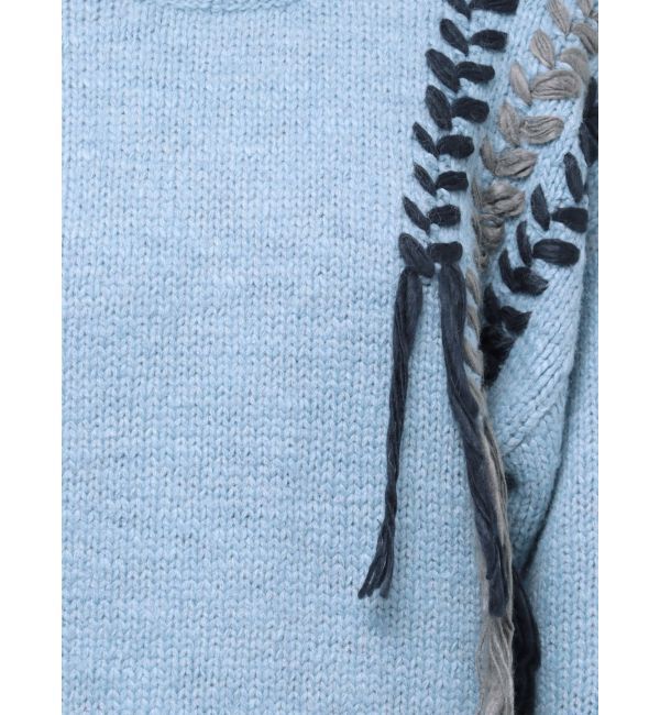 Ungrid「レースアップデザインルーズニット」|ニット・セーター|