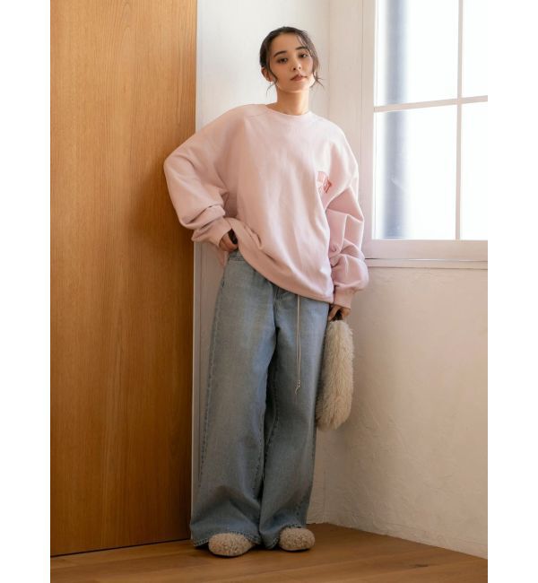 Ungrid「ビッグシルエットロゴスウェット」|スウェット・ジャージ|