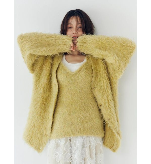 Ungrid「起毛ニットアンサンブル」|カーディガン|