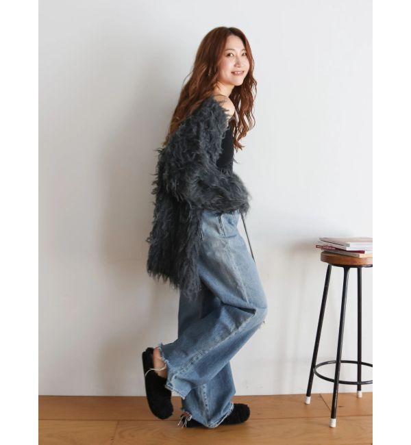 Ungrid「起毛ニットアンサンブル」|カーディガン|