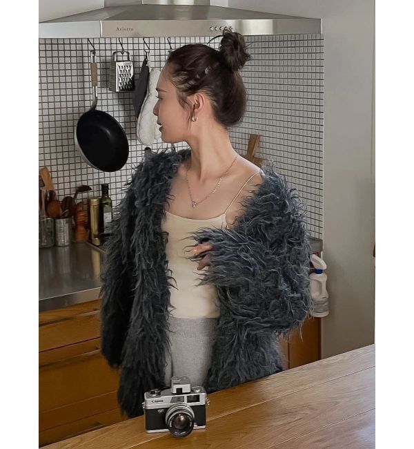 Ungrid「起毛ニットアンサンブル」|カーディガン|