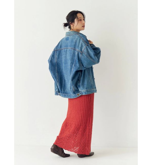 Ungrid「透かし編みニットワンピース」|ワンピース|