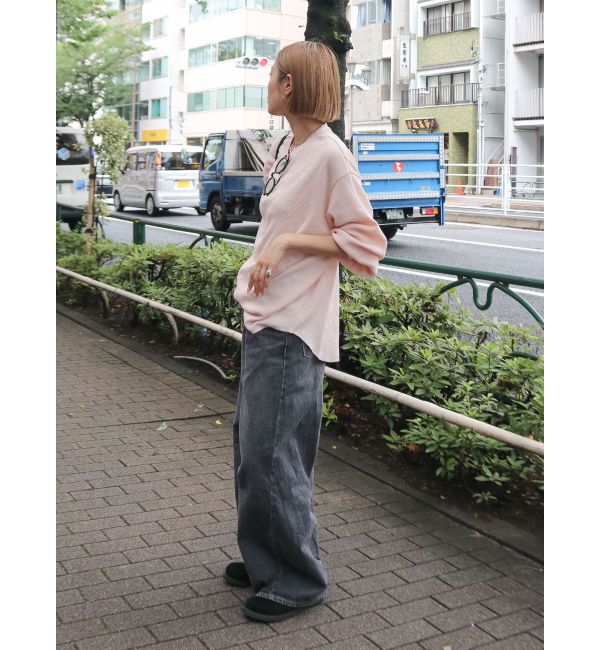 Ungrid「【WEB限定】スリーブボリュームワッフルロングスリーブTee」|Tシャツ・カットソー|