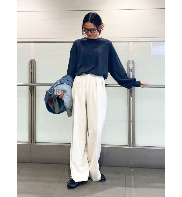 Ungrid「【WEB限定】スリーブボリュームワッフルロングスリーブTee」|Tシャツ・カットソー|