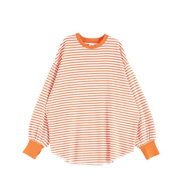 Ungrid「【WEB限定】スリーブボリュームワッフルロングスリーブTee」|Tシャツ・カットソー|