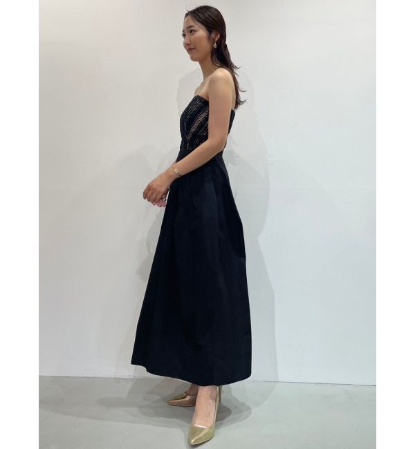 LAGUNAMOON「LADYレース切替カーヴィーラインベアドレス」|ドレス|