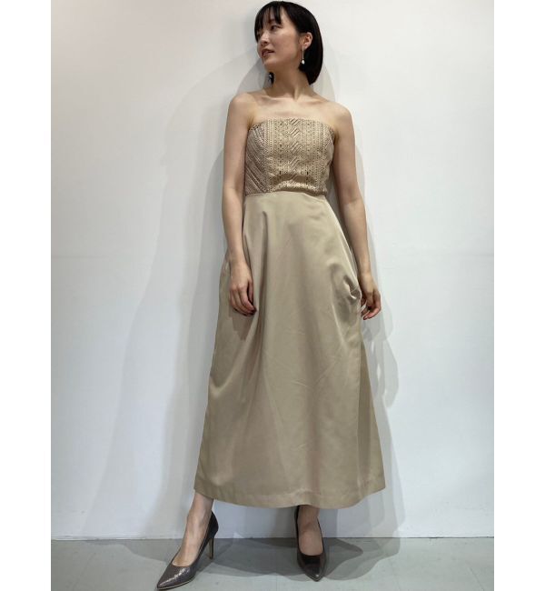 LAGUNAMOON「LADYレース切替カーヴィーラインベアドレス」|ドレス|