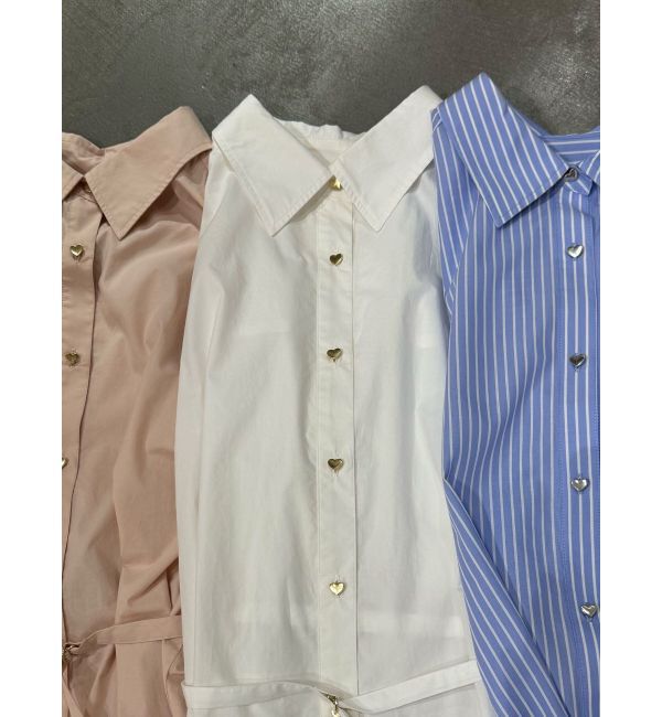 LAGUNAMOON「ワイドスリーブハートボタンシャツ」|シャツ・ブラウス|