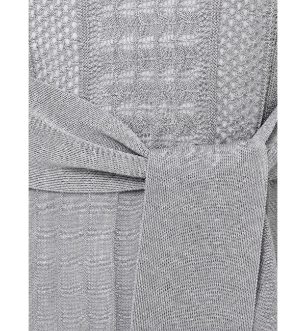 LAGUNAMOON「ストライプメッシュニットワンピース」|ワンピース|