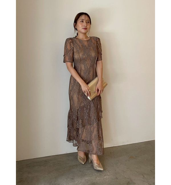 LAGUNAMOON「LADYレースティアードワンピース」|ドレス|