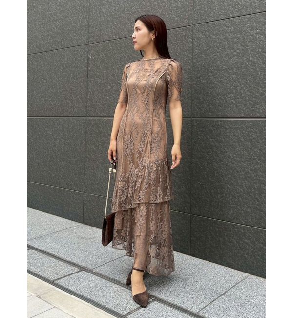 LAGUNAMOON「LADYレースティアードワンピース」|ドレス|