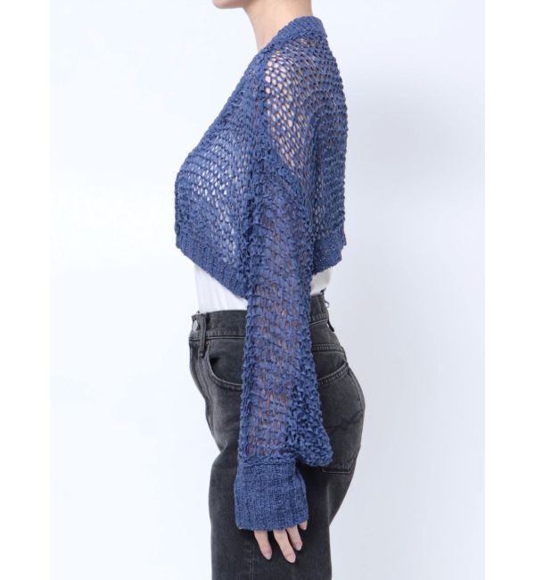 EVRIS「スカシショートカーディガン」|カーディガン|