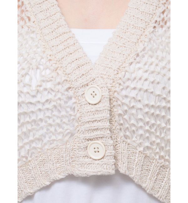 EVRIS「スカシショートカーディガン」|カーディガン|