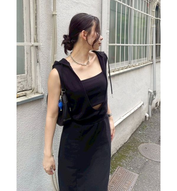 EVRIS「ビスチェセットフーディロングワンピース」|ワンピース|