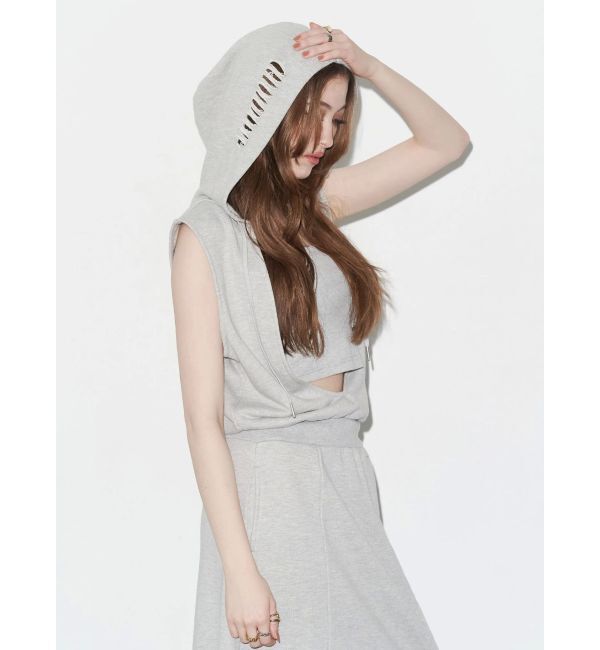 EVRIS「ビスチェセットフーディロングワンピース」|ワンピース|