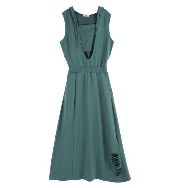 EVRIS「ビスチェセットフーディロングワンピース」|ワンピース|