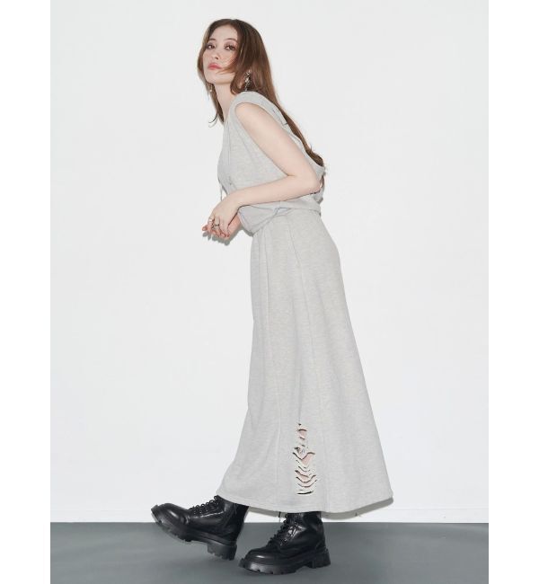 EVRIS「ビスチェセットフーディロングワンピース」|ワンピース|