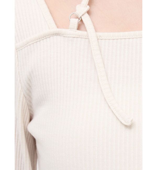 EVRIS「ストラップリブカットトップス」|Tシャツ・カットソー|