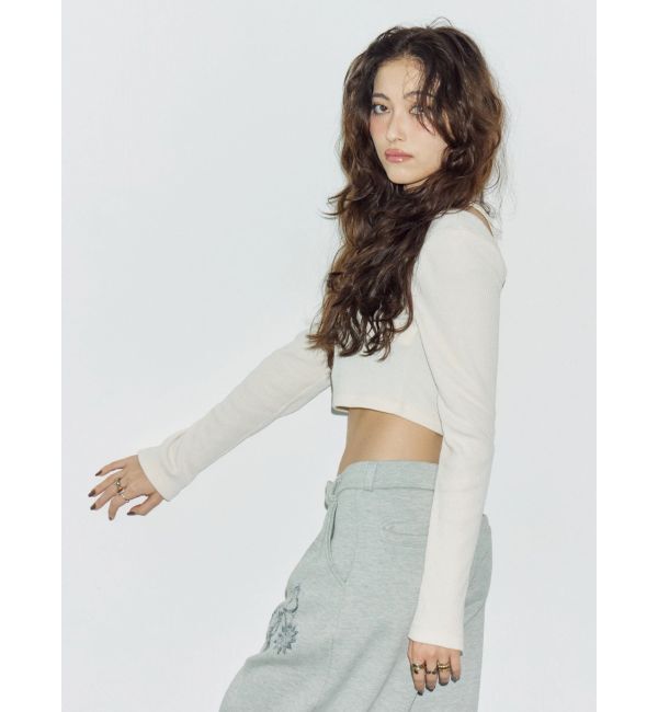 EVRIS「ストラップリブカットトップス」|Tシャツ・カットソー|