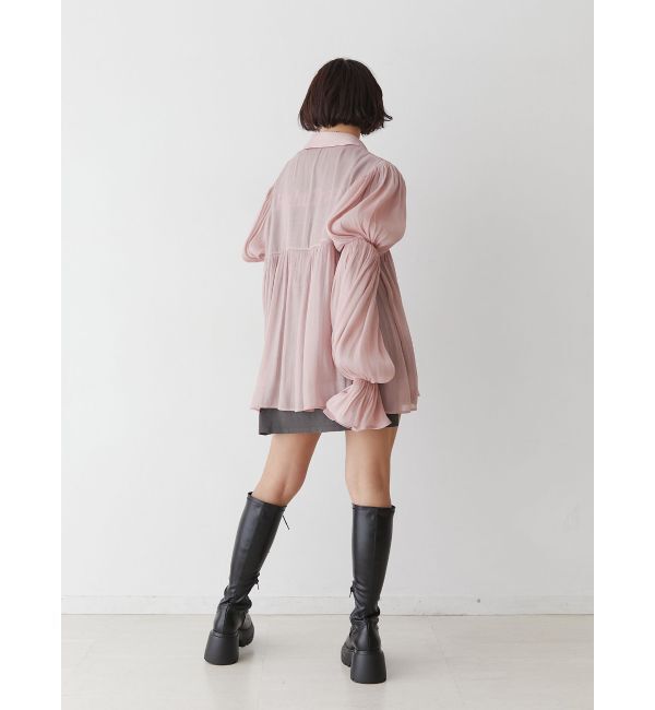 jouetie「ボリュームスリーブシアーシャツ」|シャツ・ブラウス|