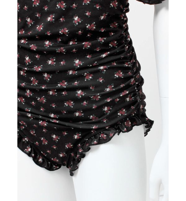 jouetie「フラワーパフスリーブモノキニ」|コンビネゾン|