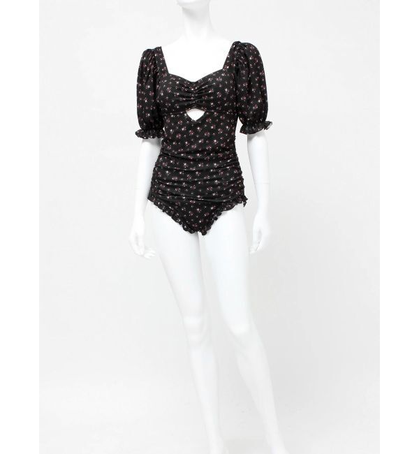 jouetie「フラワーパフスリーブモノキニ」|コンビネゾン|